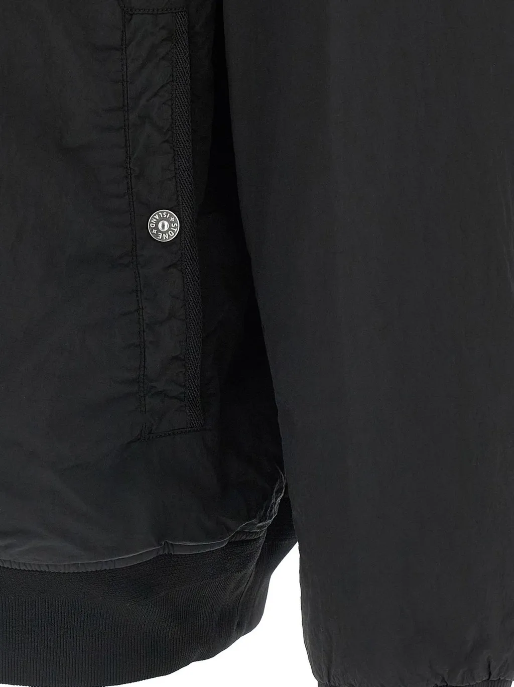 Stone Island Logo Patch Zipped Bomber Jacket