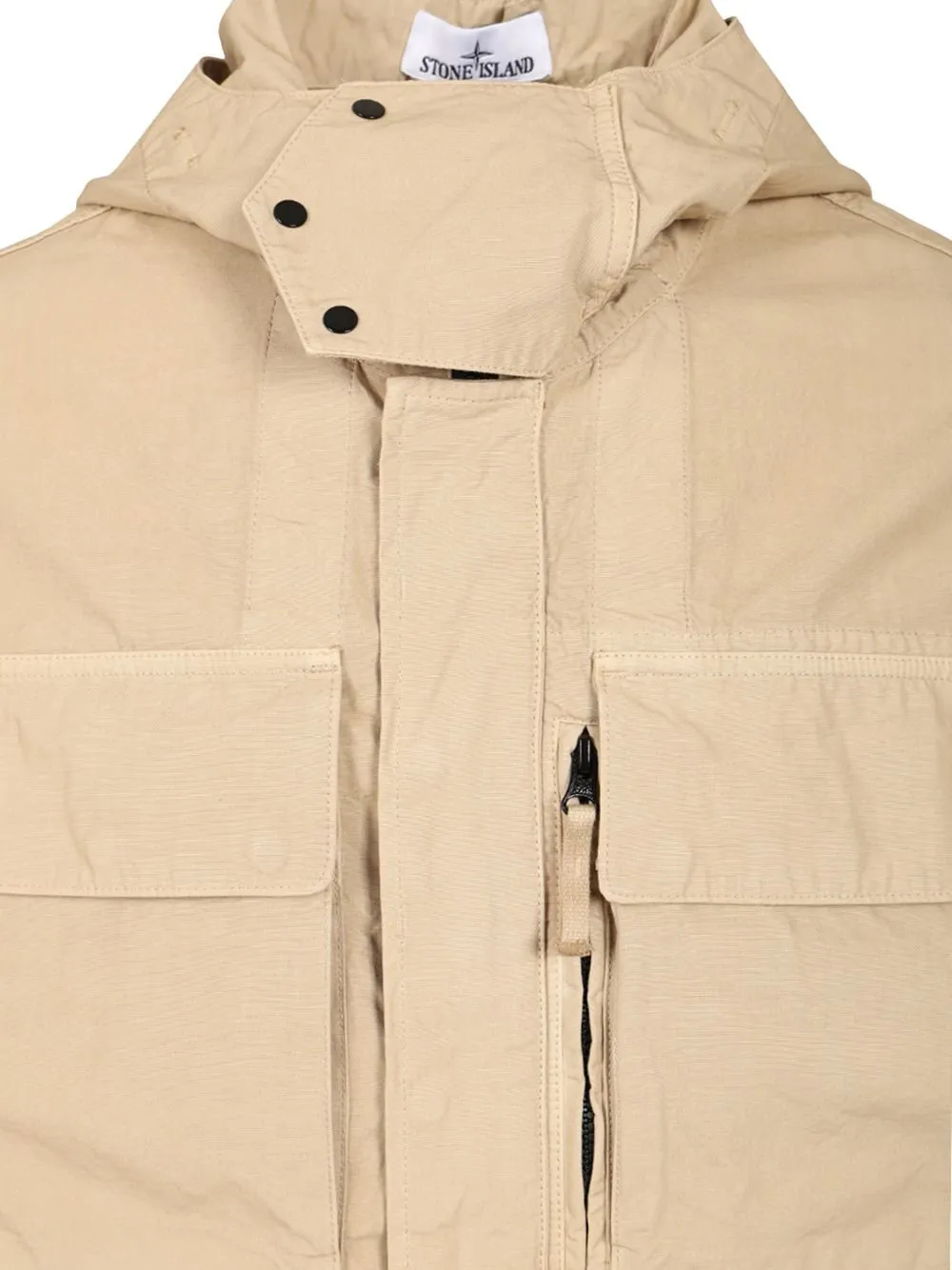 Stone Island Logo Patch Hooded Jacket