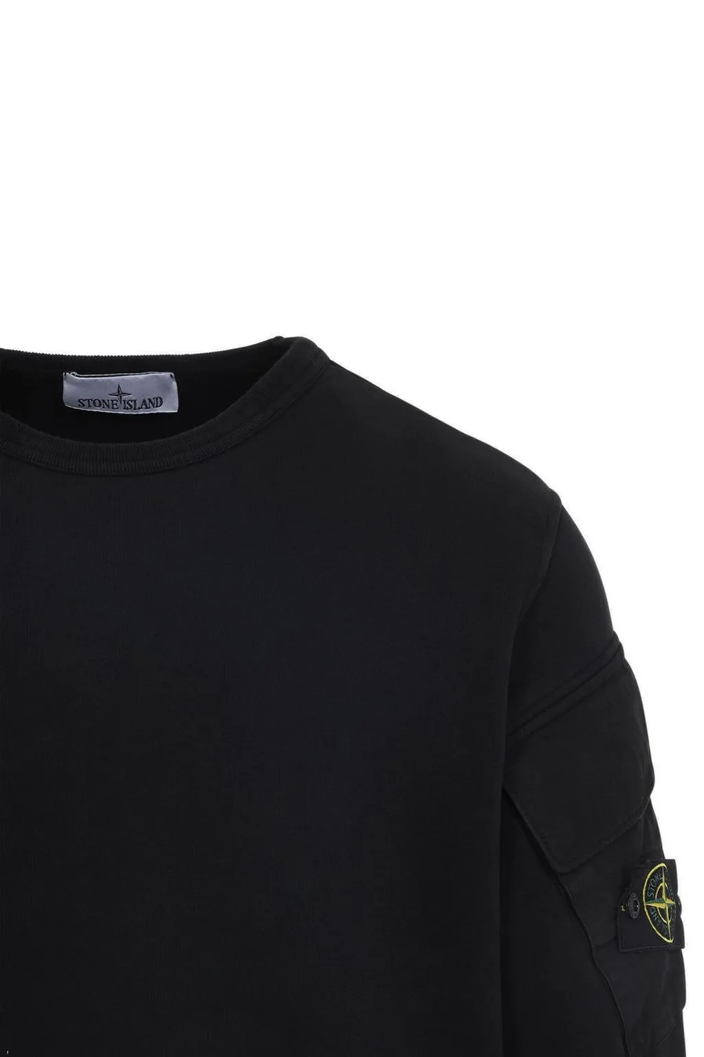 Stone Island Logo Patch Crewneck Sweatshirt