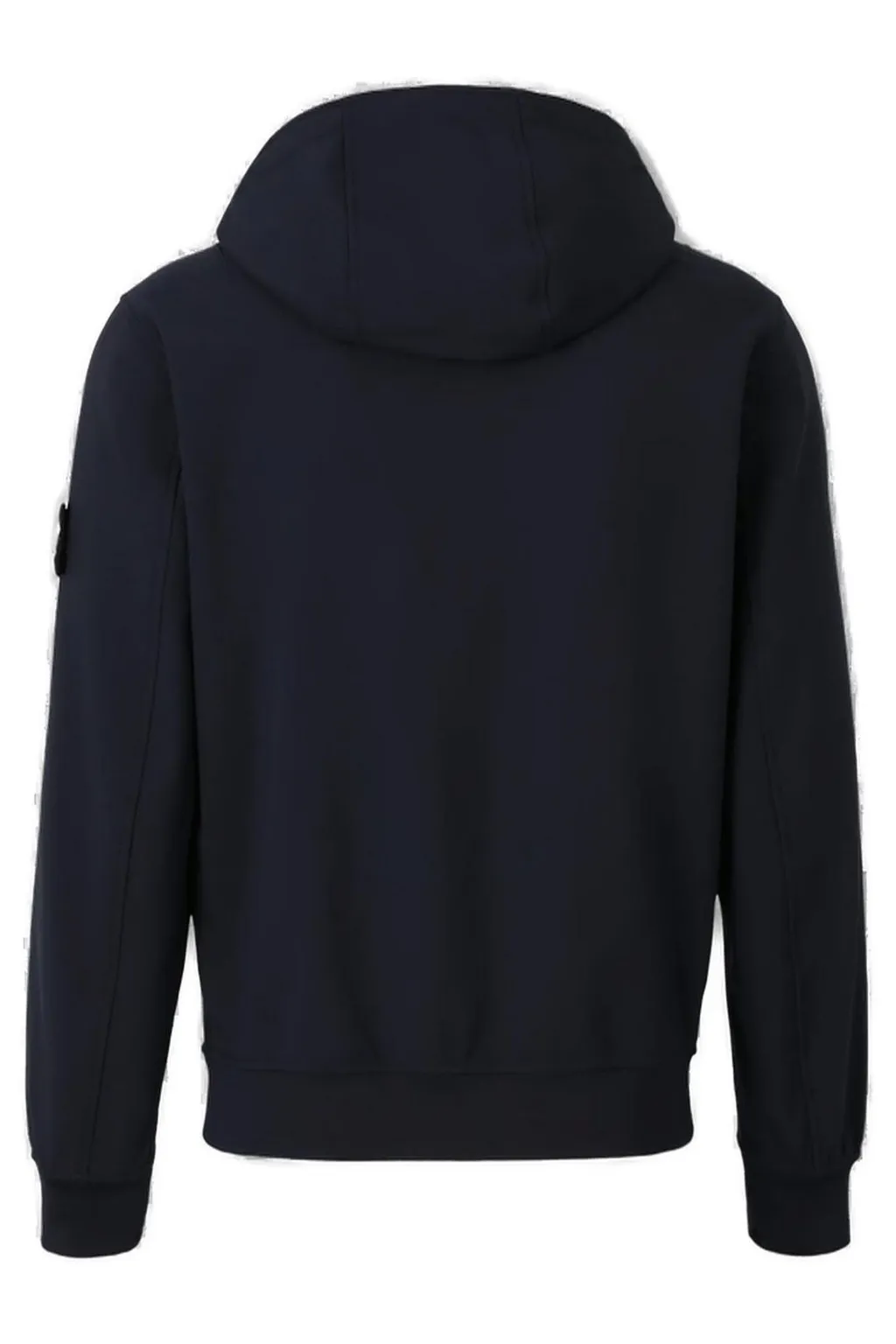 Stone Island Logo Patch Zip-Up Hooded Jacket