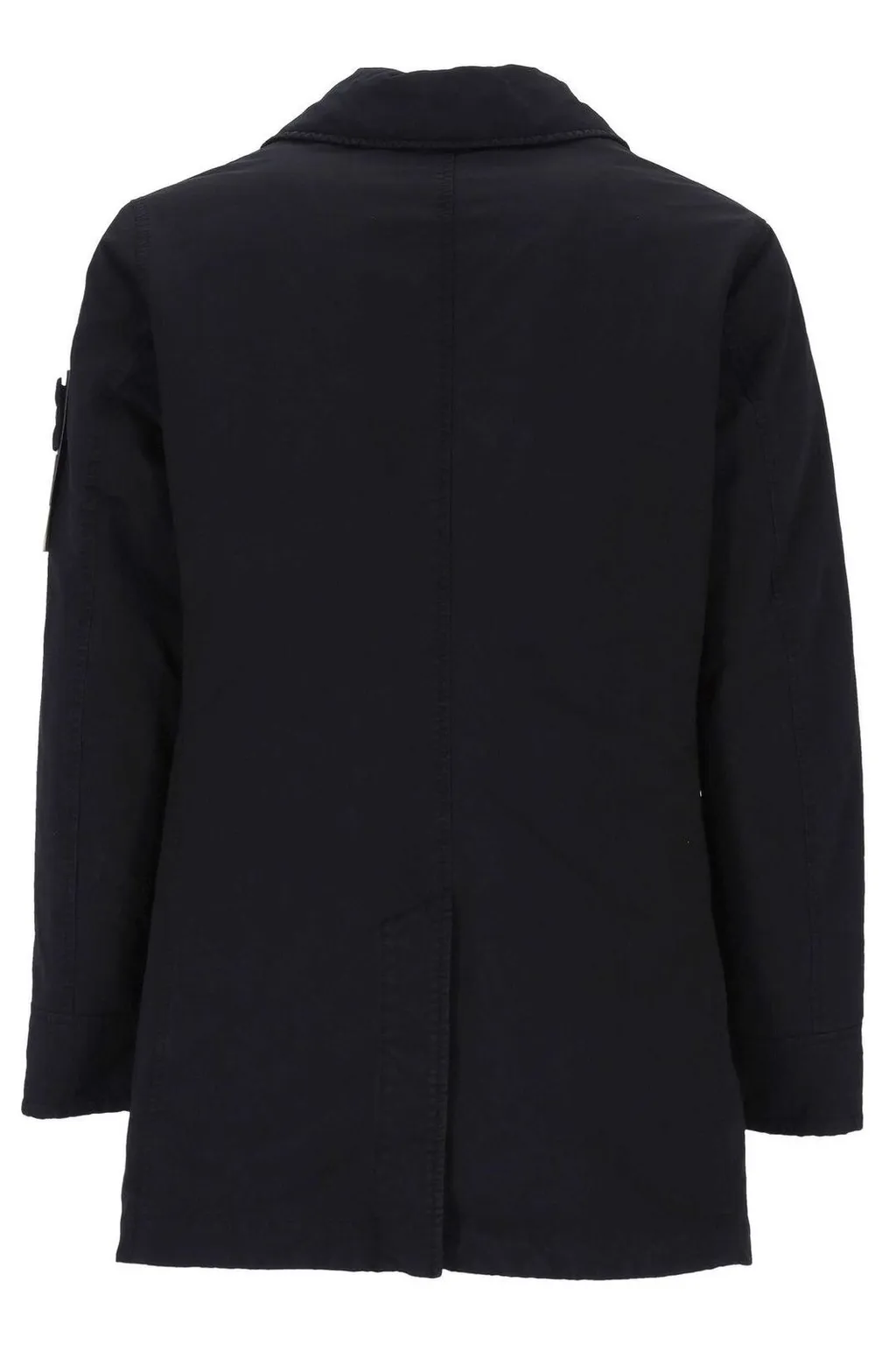Stone Island Logo Patch Button-Up Coat