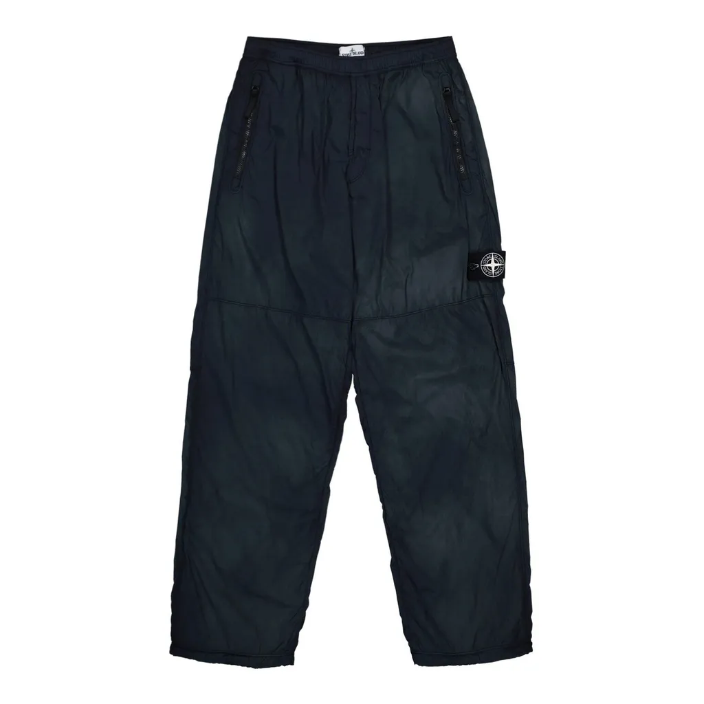 Stone Island Logo Patch Loose Fit Trousers