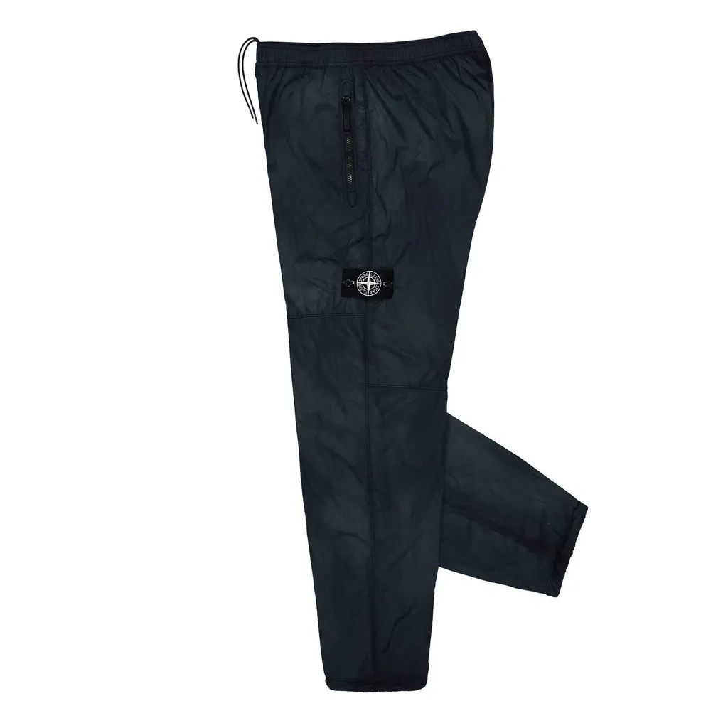 Stone Island Logo Patch Loose Fit Trousers