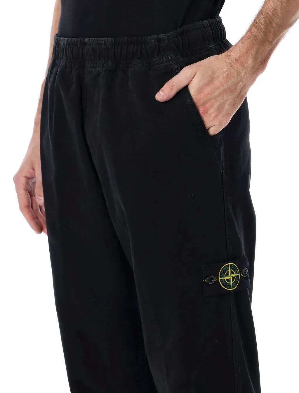 Stone Island Logo Patch Trousers