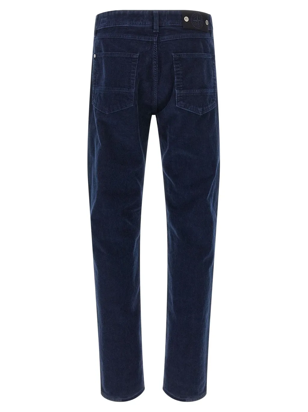 Stone Island Logo Patch Straight-Leg Pants