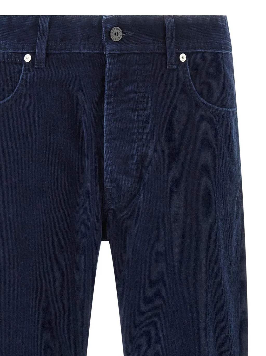 Stone Island Logo Patch Straight-Leg Pants