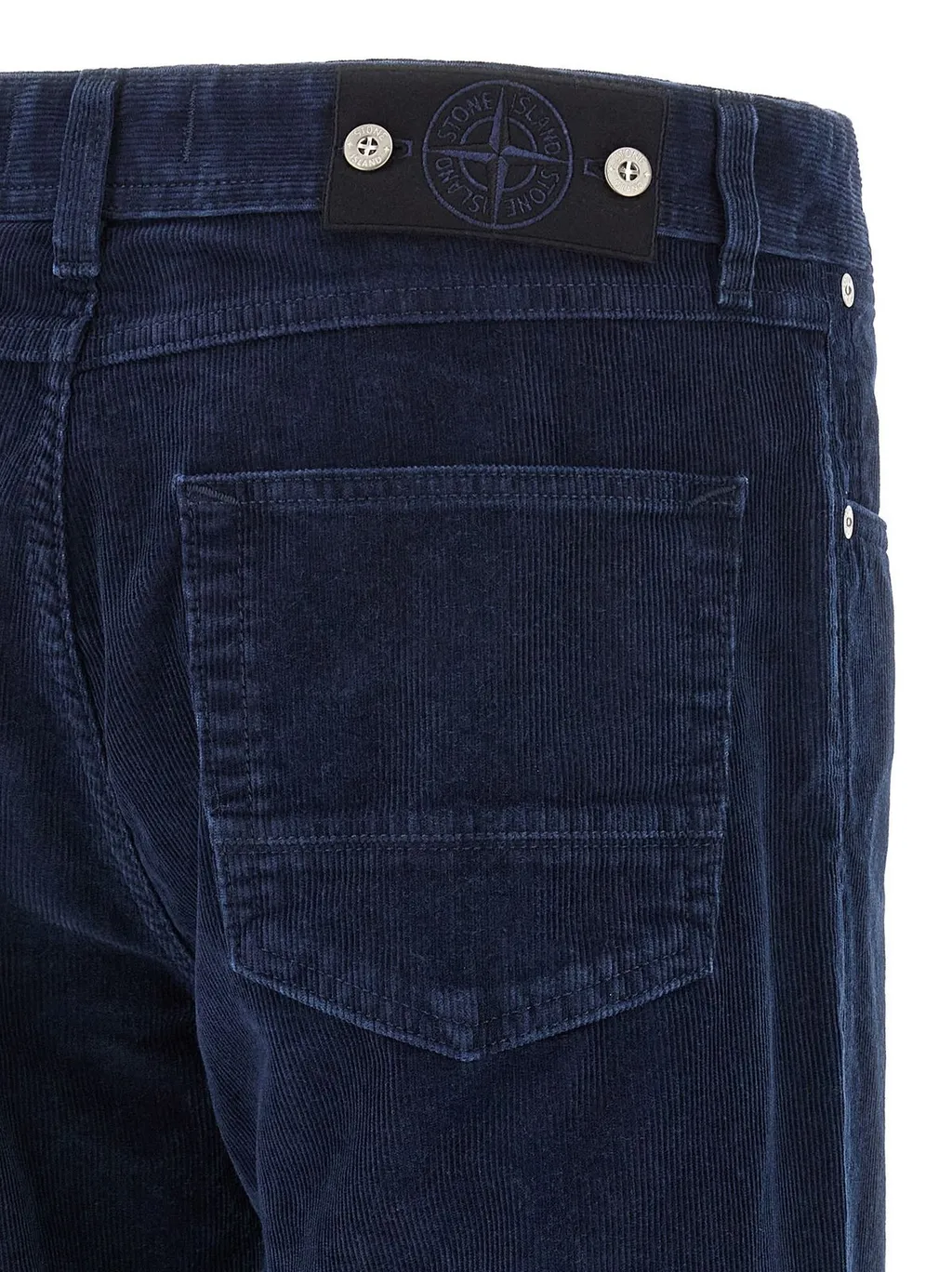 Stone Island Logo Patch Straight-Leg Pants