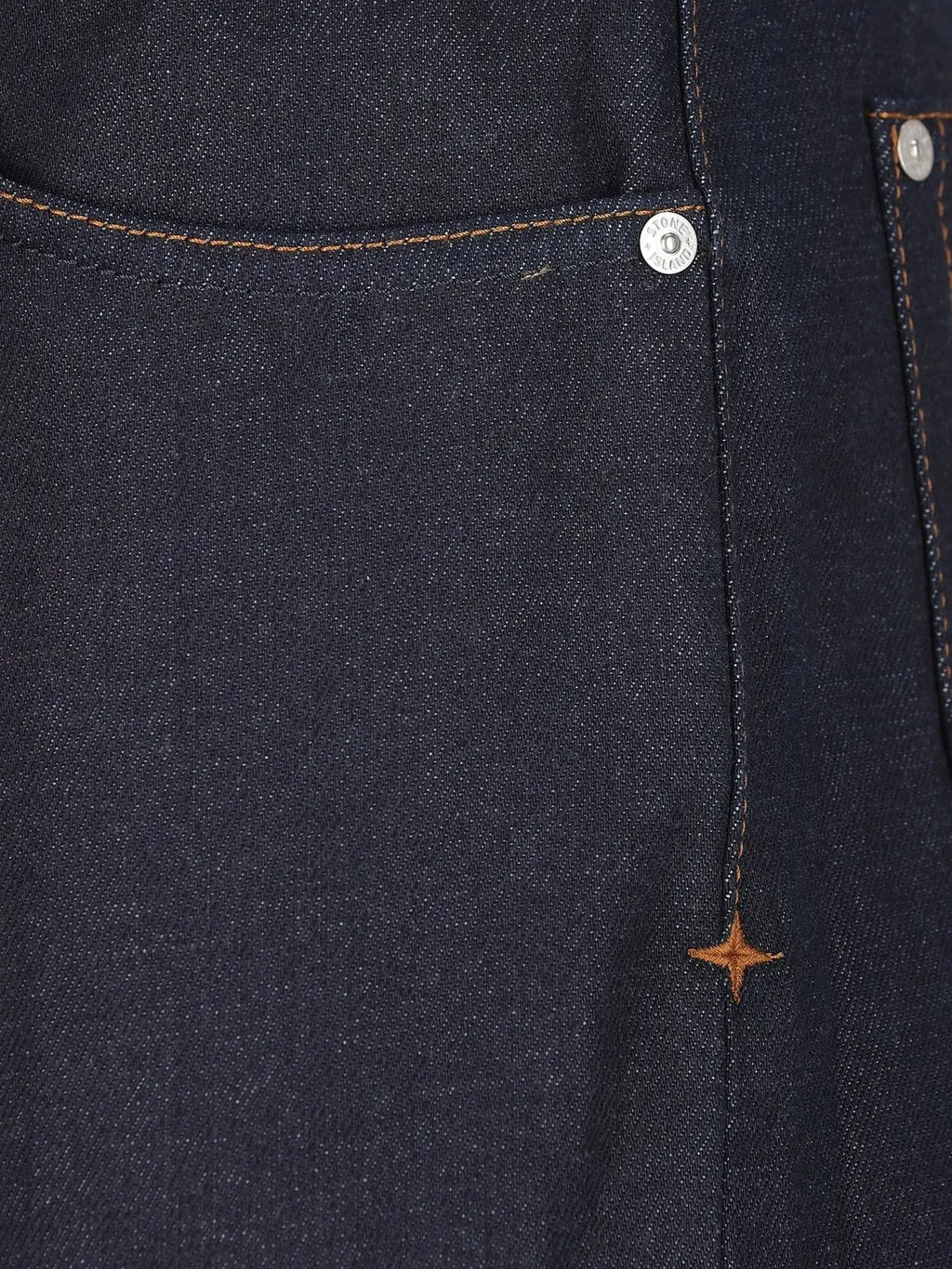 Stone Island Logo Embroidered Straight-Leg Jeans
