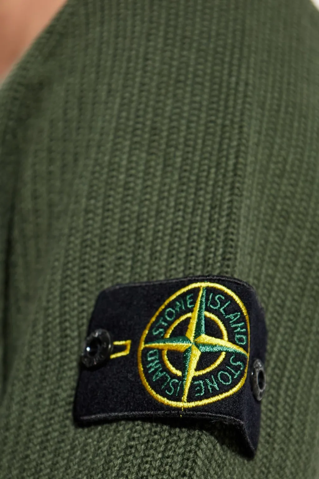 Stone Island Logo Patch Crewneck Sweatshirt