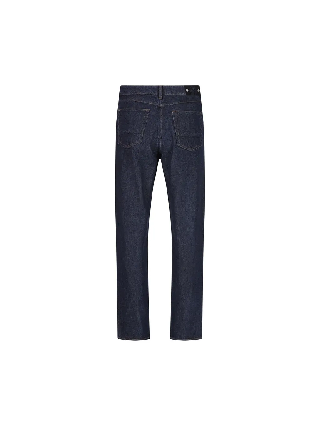 Stone Island Logo Patch Straight-Leg Jeans