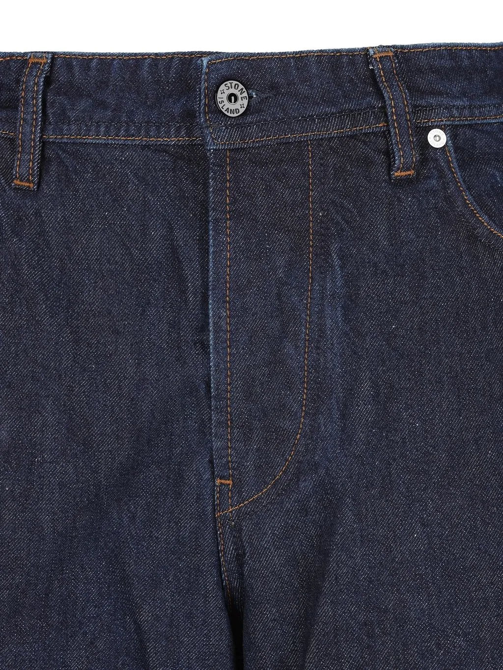 Stone Island Logo Patch Straight-Leg Jeans