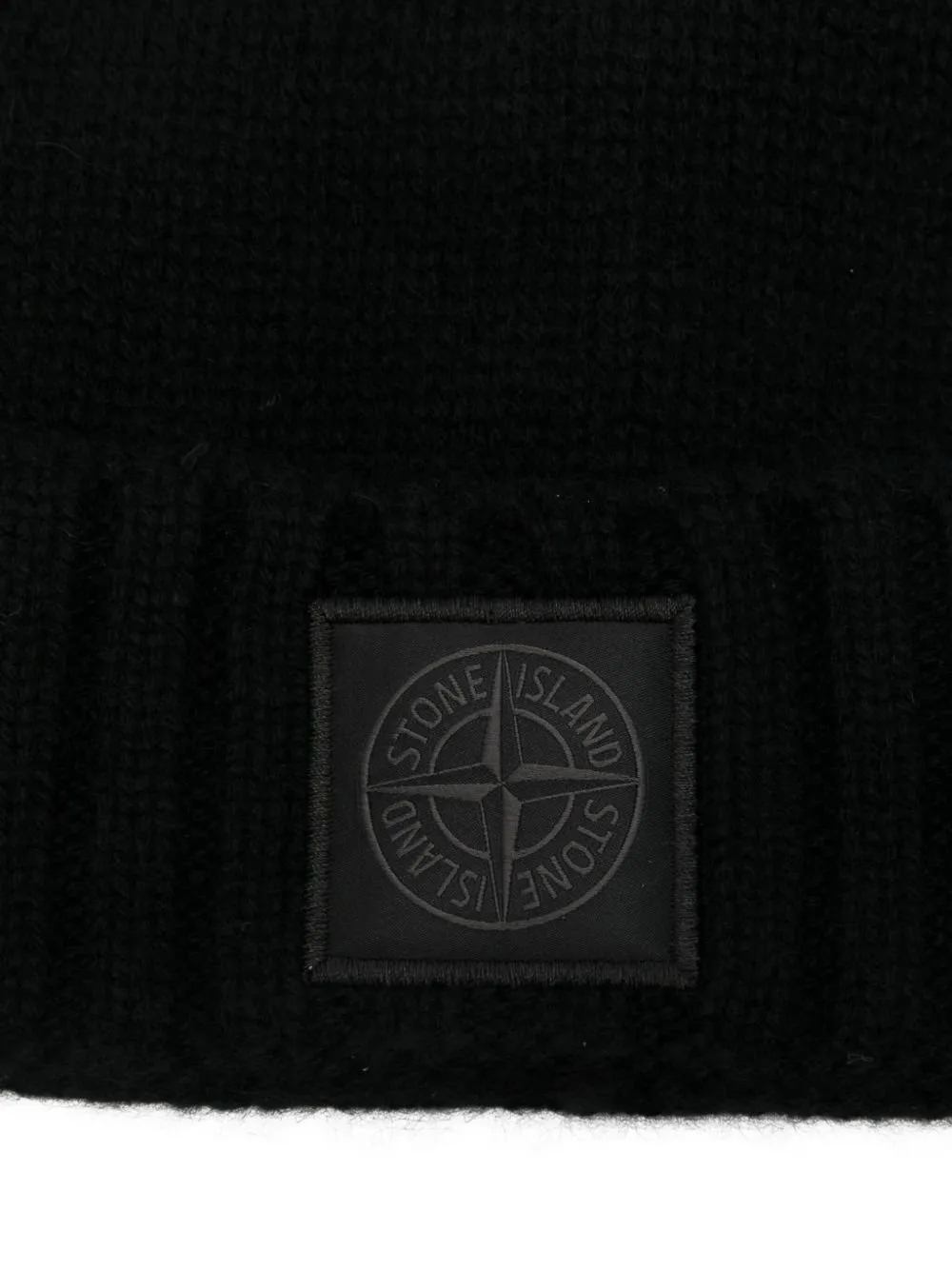 Stone Island Logo Patch Knitted Beanie