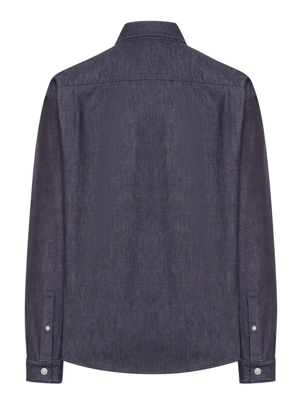 Stone Island Logo Patch Curved Hem Shirt