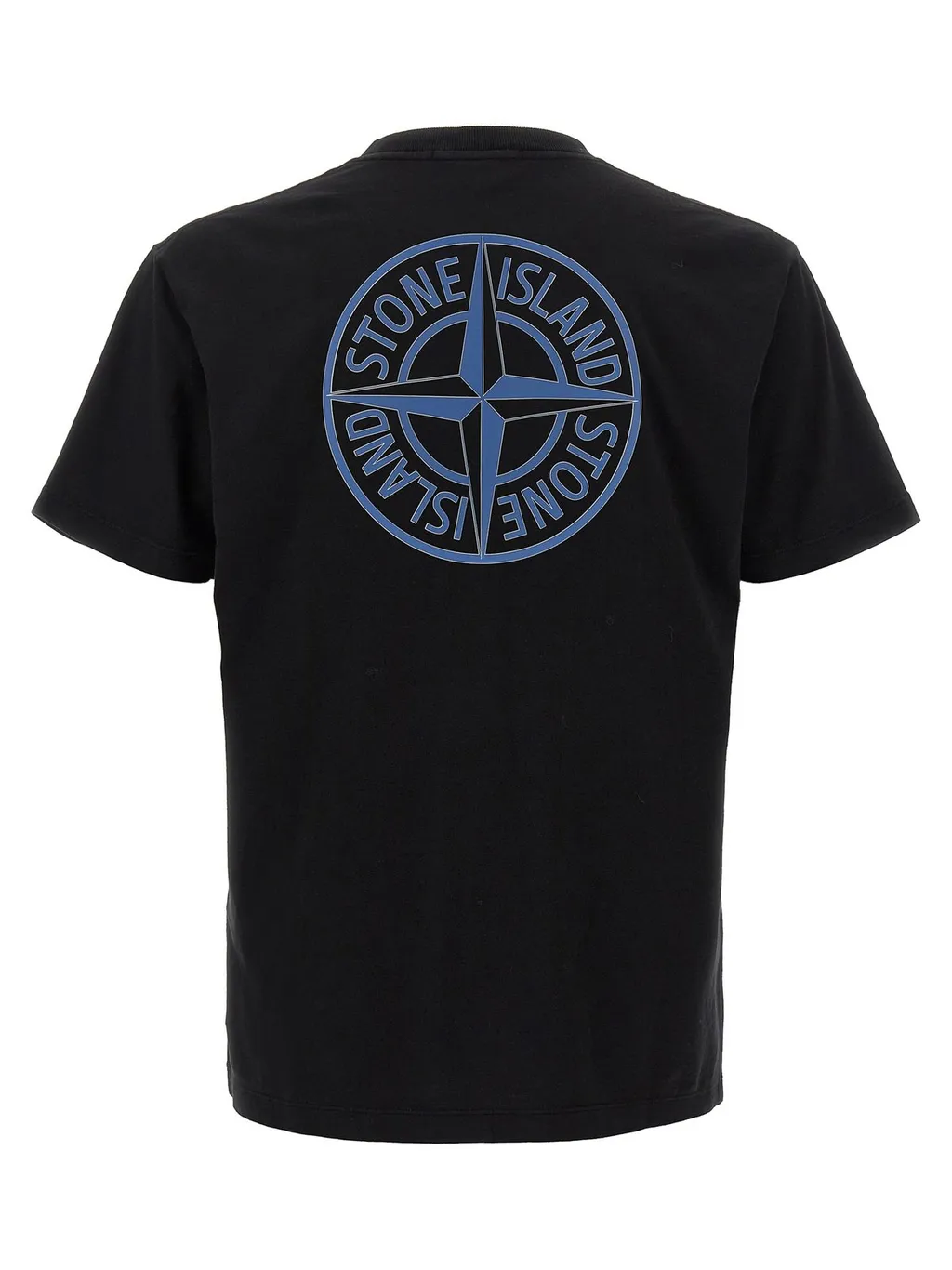 Stone Island Logo Printed Crewneck T-Shirt