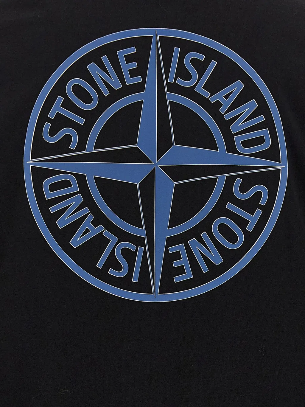 Stone Island Logo Printed Crewneck T-Shirt