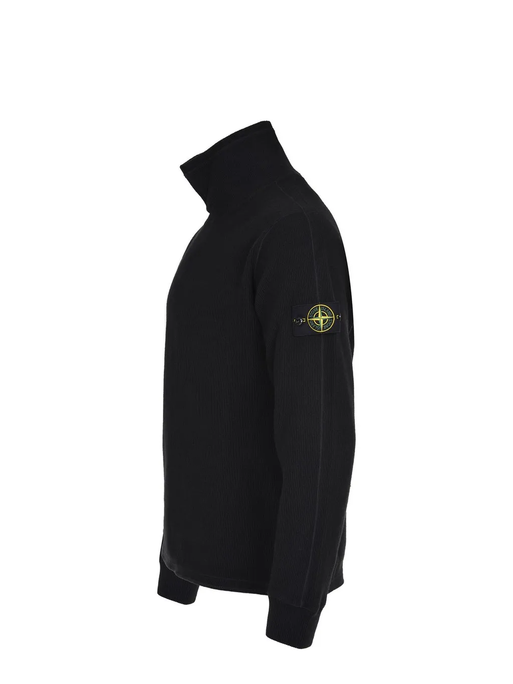 Stone Island Logo Patch Roll Neck Jumper