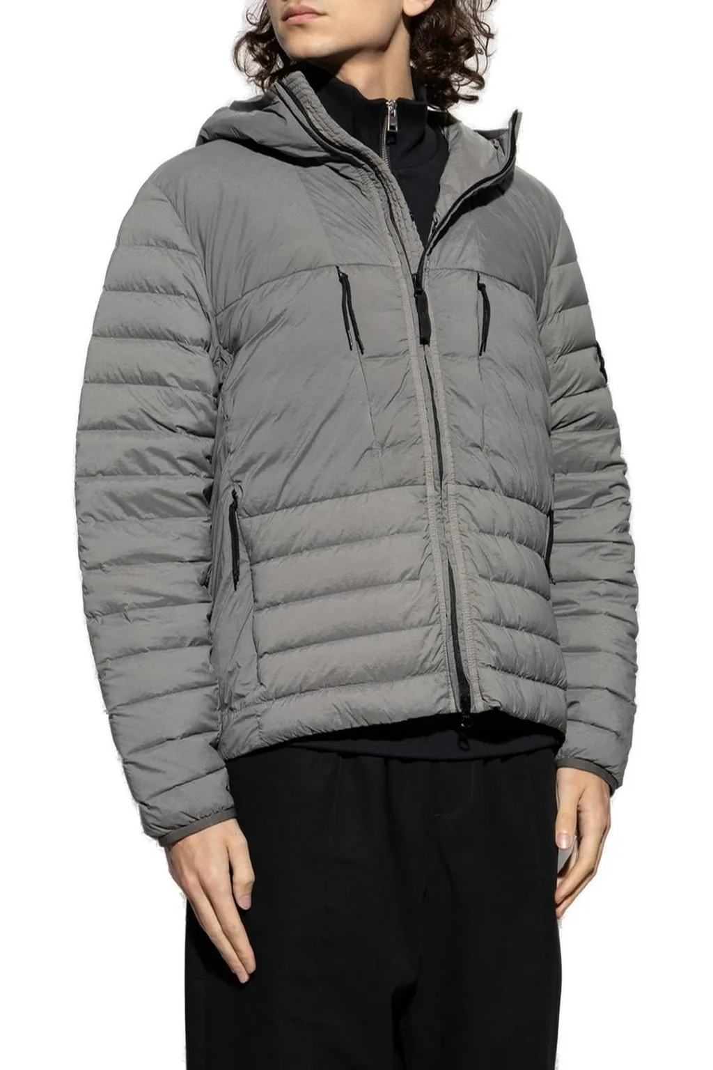 Stone Island Hooded Zip-Up Jacket