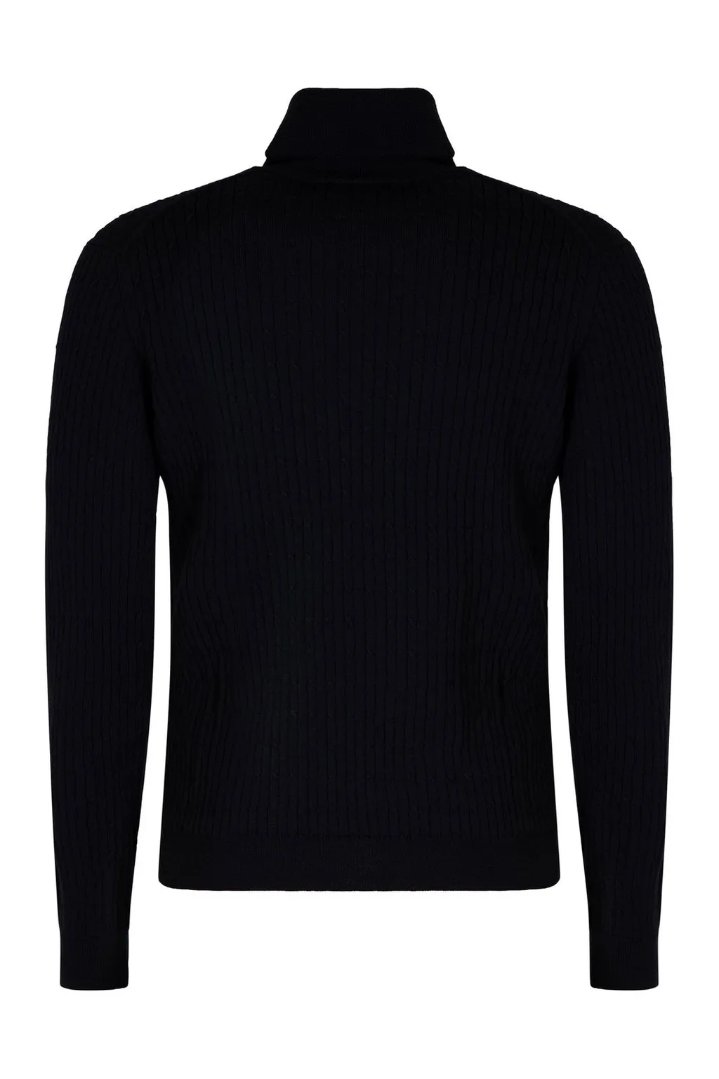 Slowear Ribbed Virgin Wool Turtleneck
