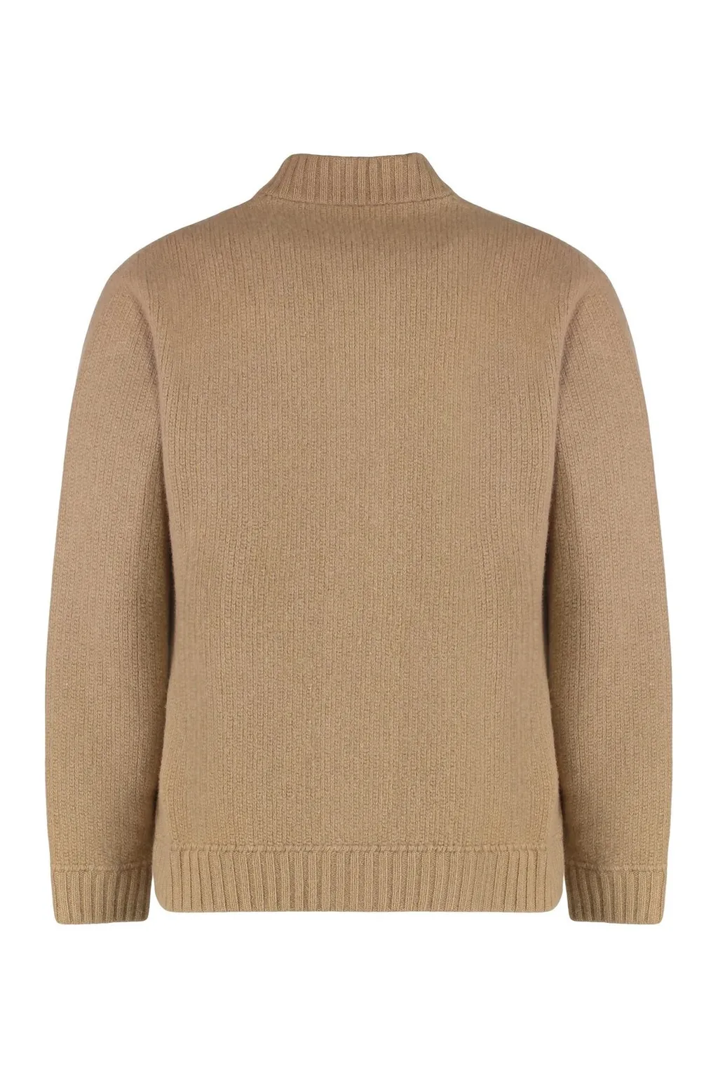 Slowear Ribbed Collar Cardigan