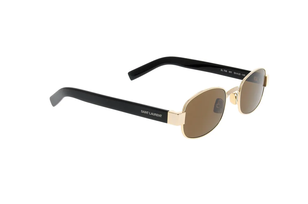 Saint Laurent Eyewear Oval Frame Sunglasses
