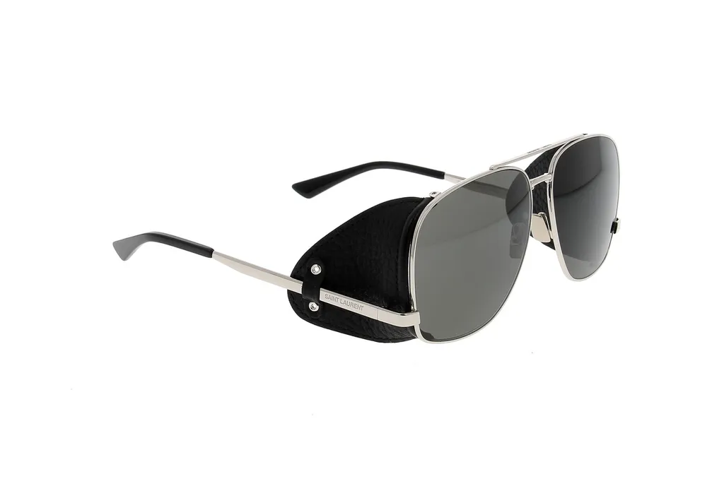 Saint Laurent Eyewear Leon Aviator Frame Sunglasses