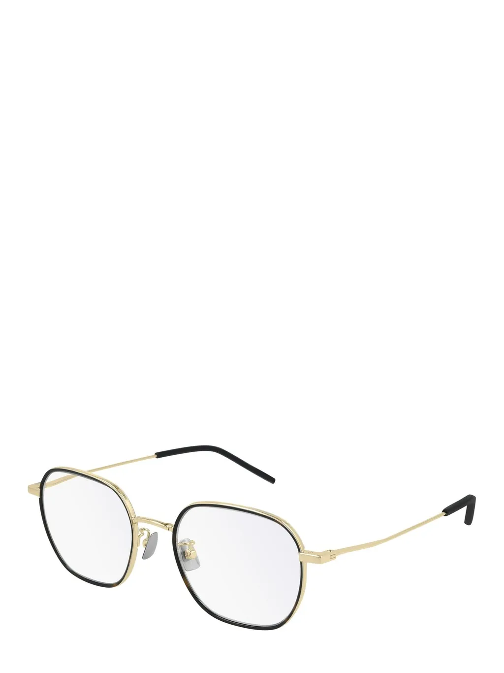 Saint Laurent Eyewear Hexagon Framed Glasses