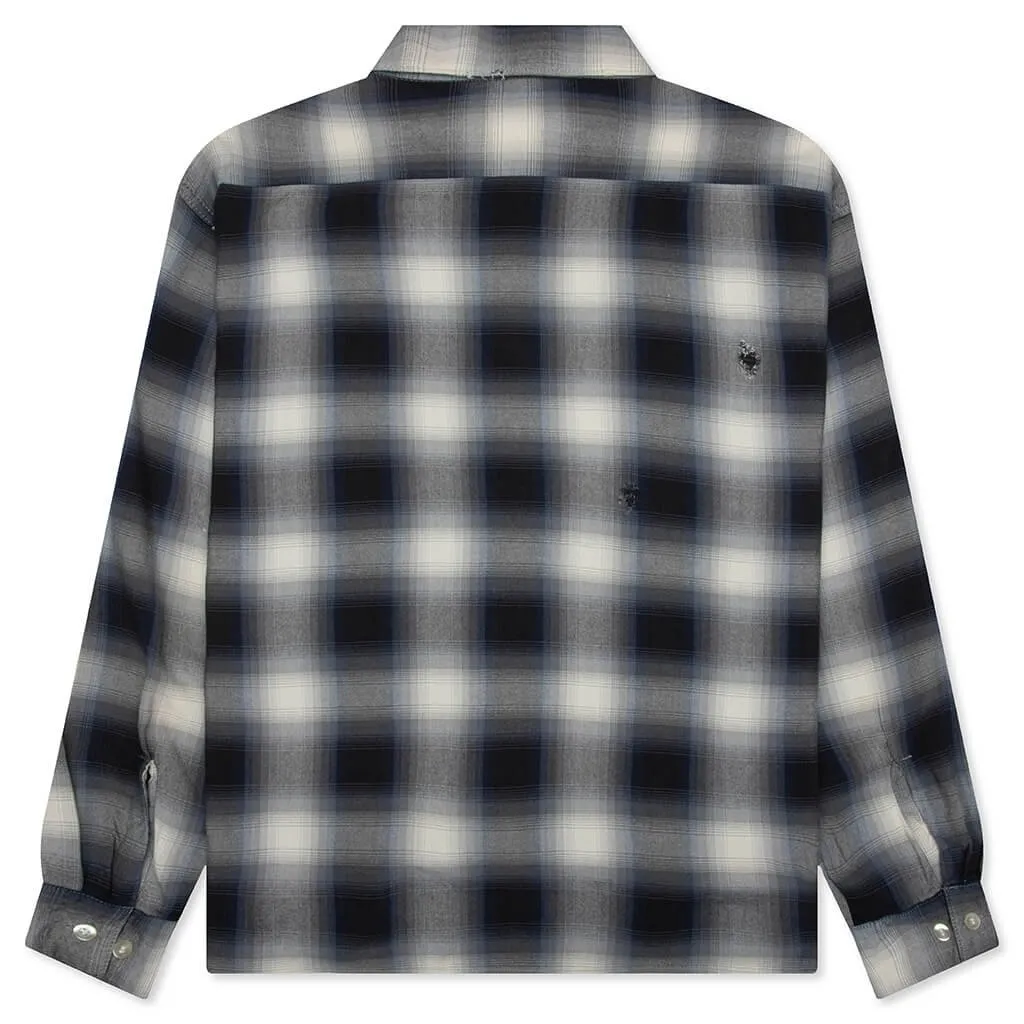 Saint Michael X Lastman Checked Distressed Shirt