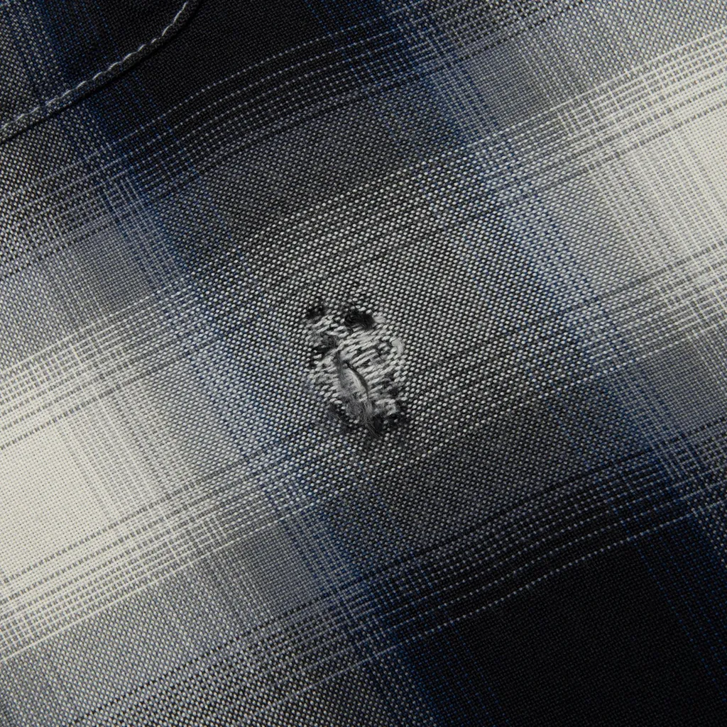 Saint Michael X Lastman Checked Distressed Shirt
