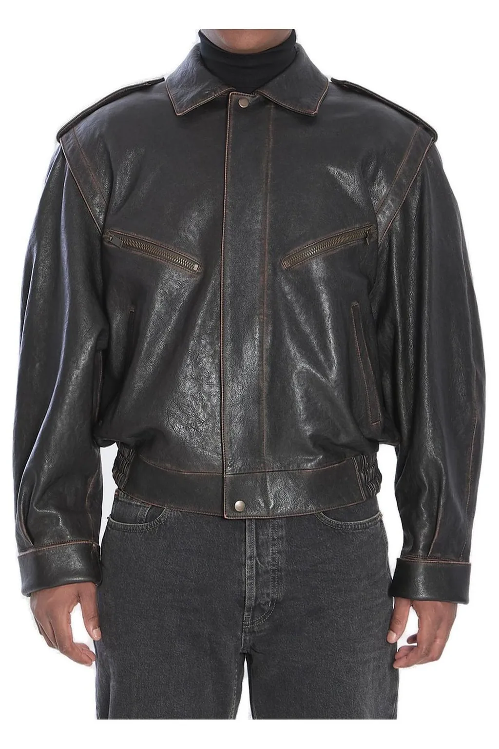 Saint Laurent Zip-Up Bomber Jacket