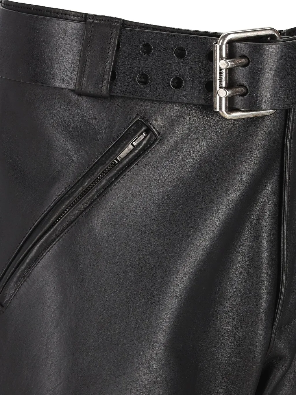 Saint Laurent Belted Mid-Rise Pants