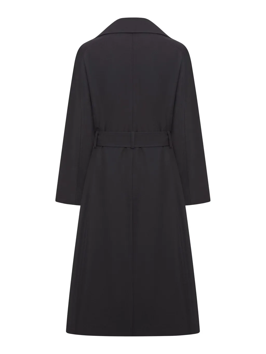 Saint Laurent Double-Breasted Belted Long Coat