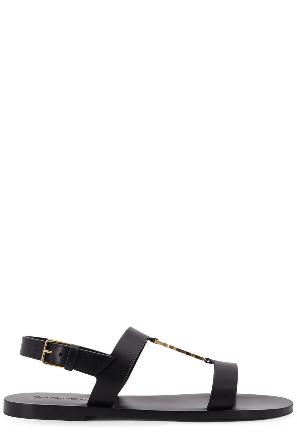 Saint Laurent Cassandre Logo Plaque Sandals