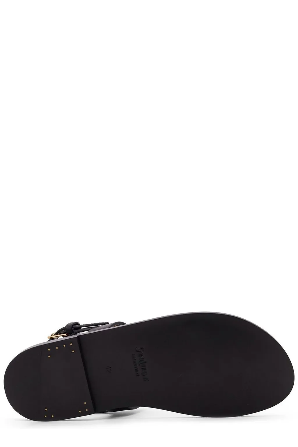 Saint Laurent Cassandre Logo Plaque Sandals