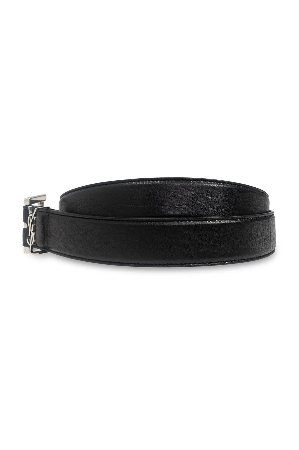Saint Laurent Cassandre Logo Plaque Belt