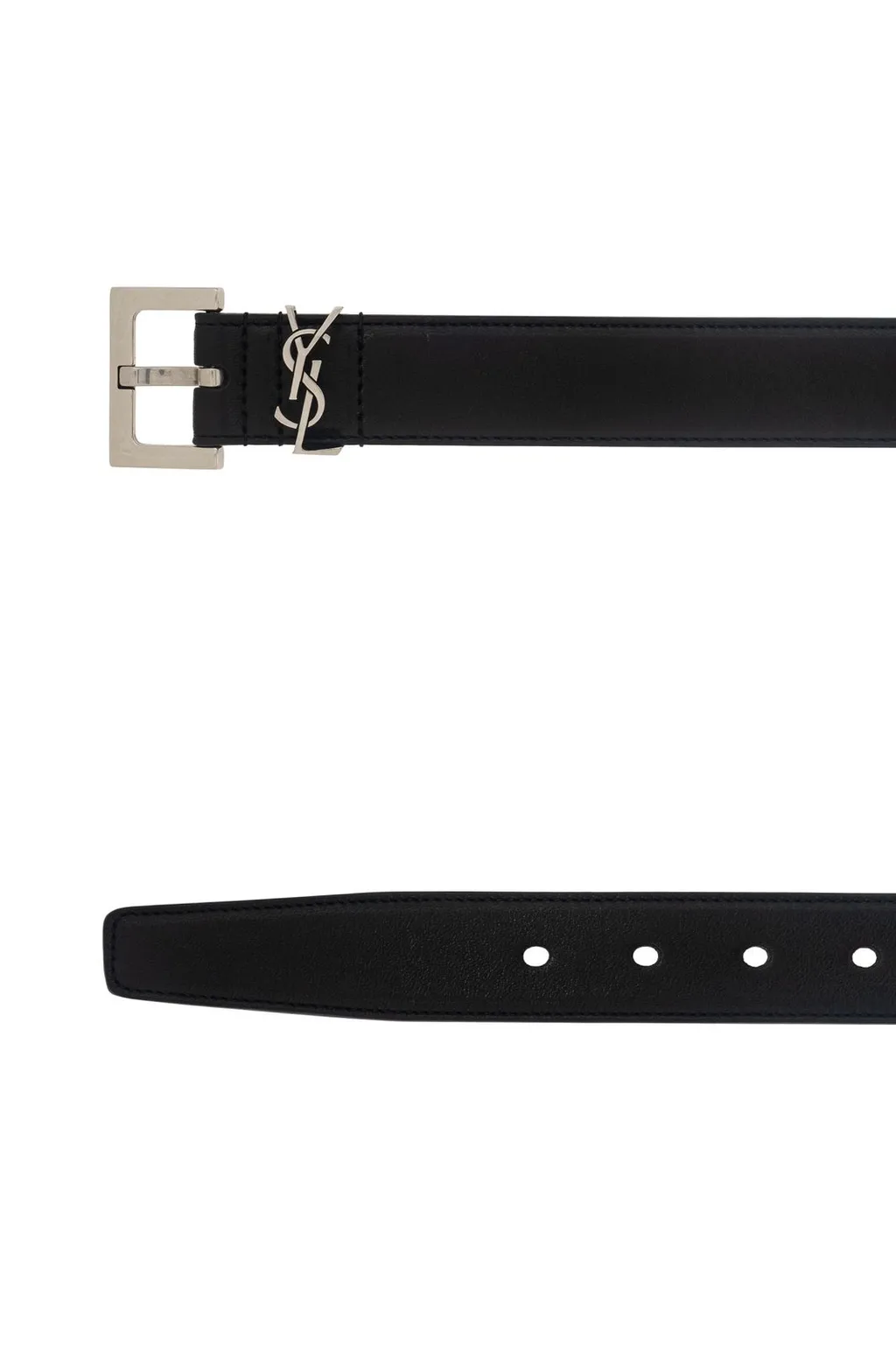 Saint Laurent Cassandre Logo Plaque Belt