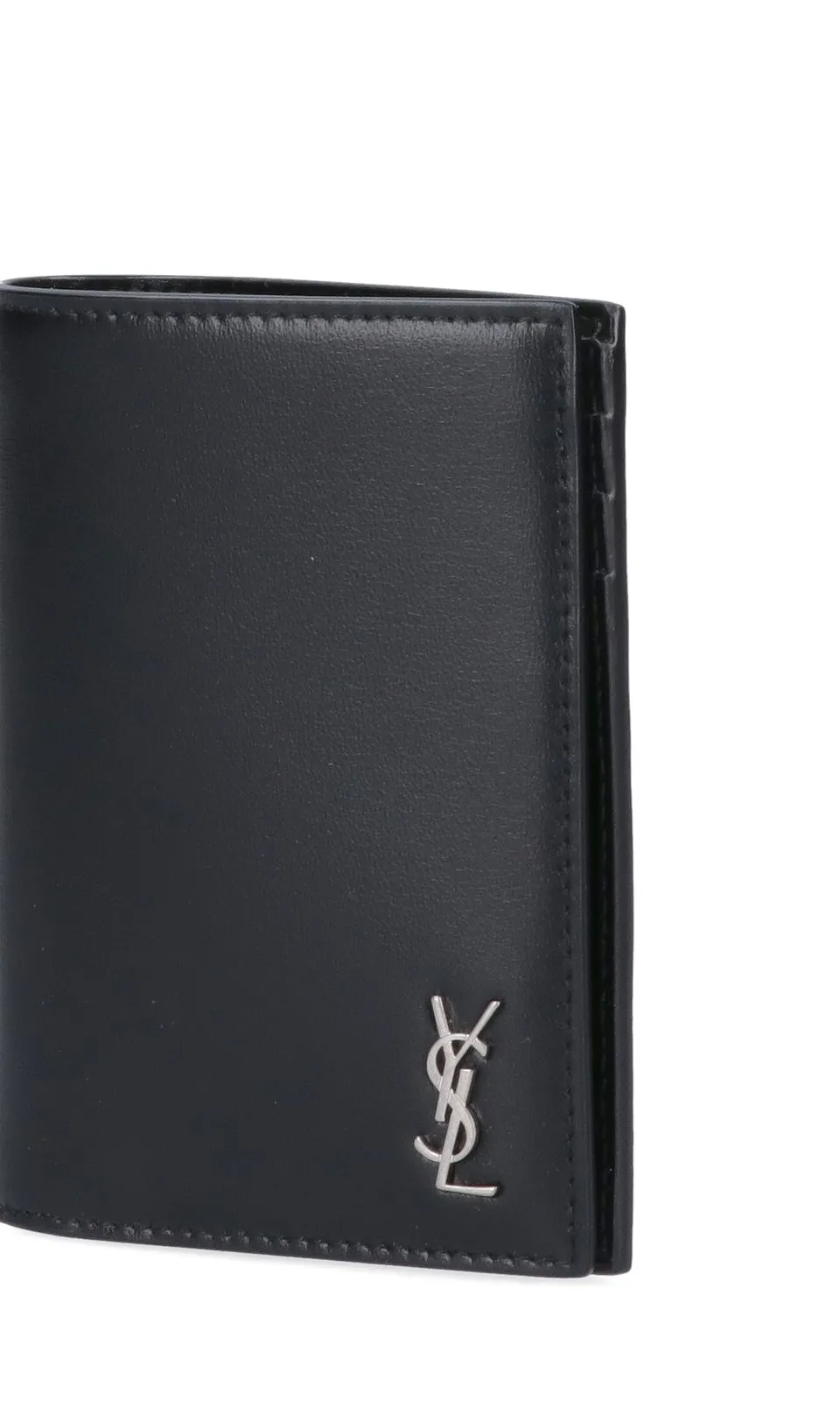 Saint Laurent Tiny Cassandre Credit Card Wallet