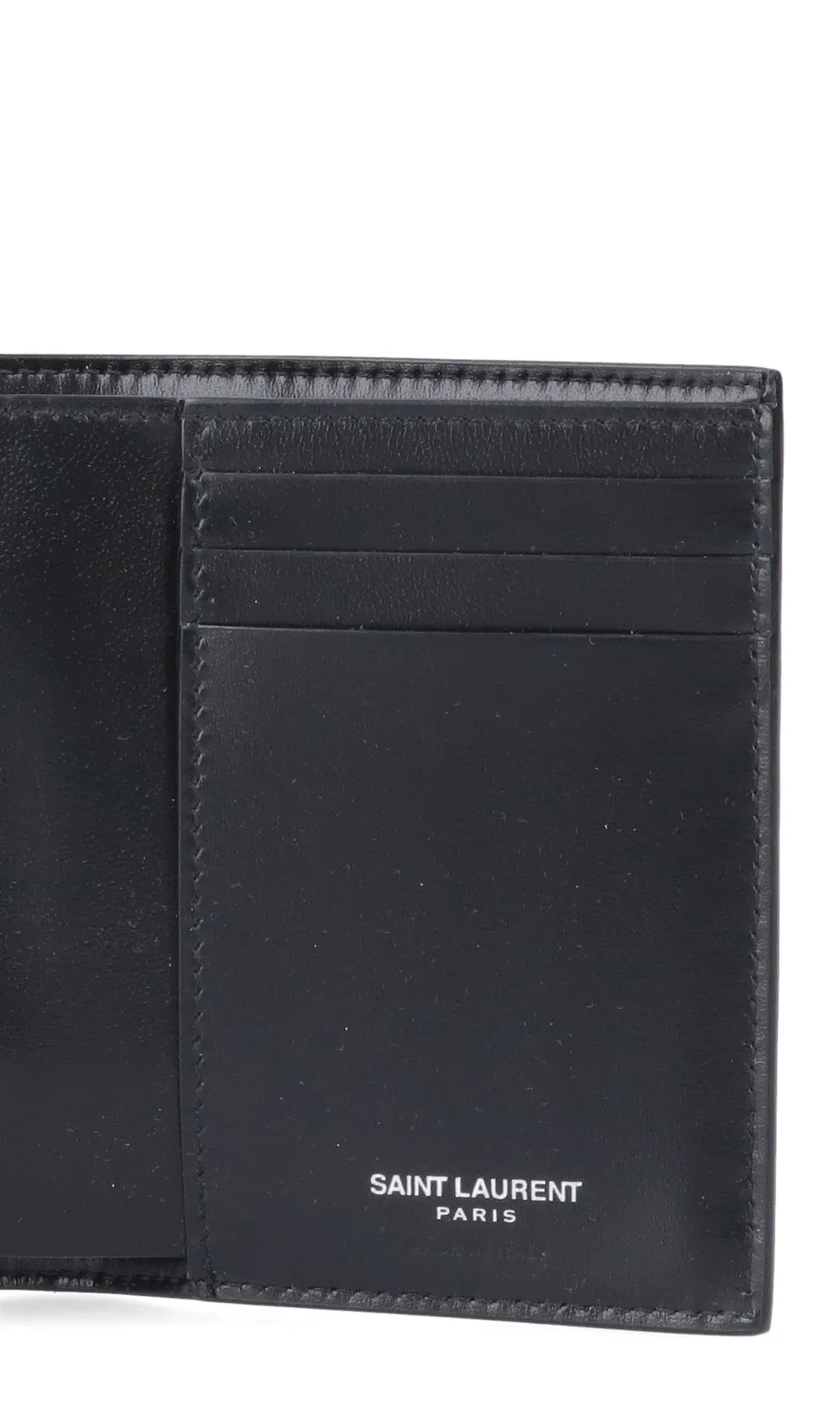 Saint Laurent Tiny Cassandre Credit Card Wallet