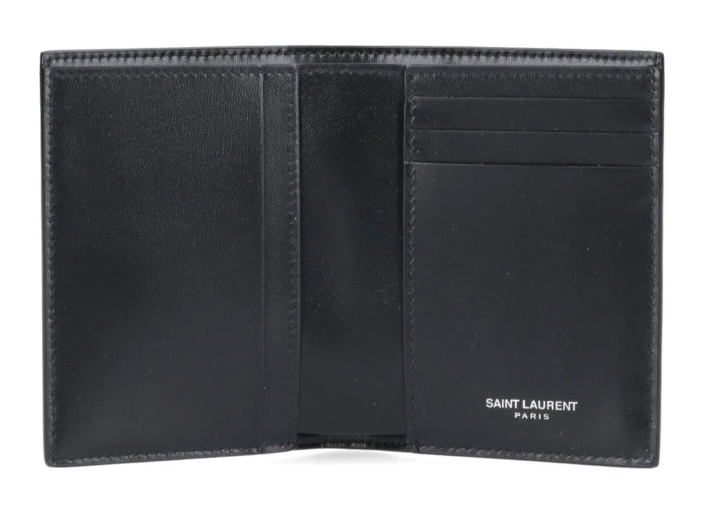 Saint Laurent Tiny Cassandre Credit Card Wallet