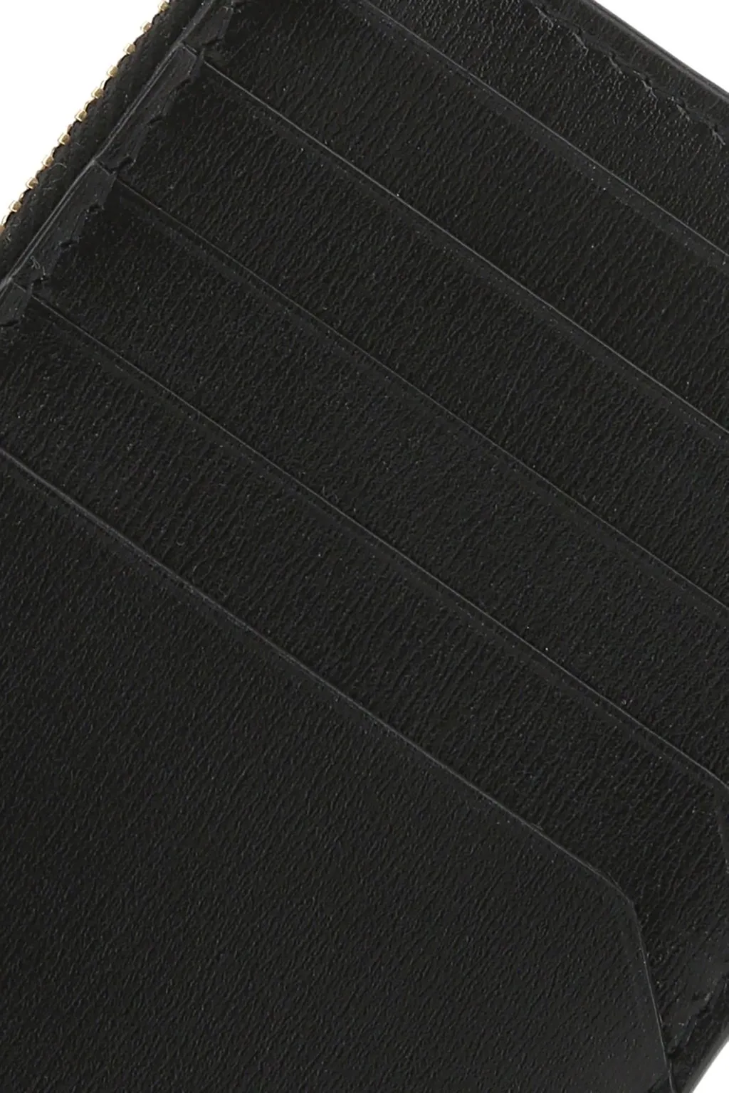 Saint Laurent Logo Plaque Zip-Up Cardholder
