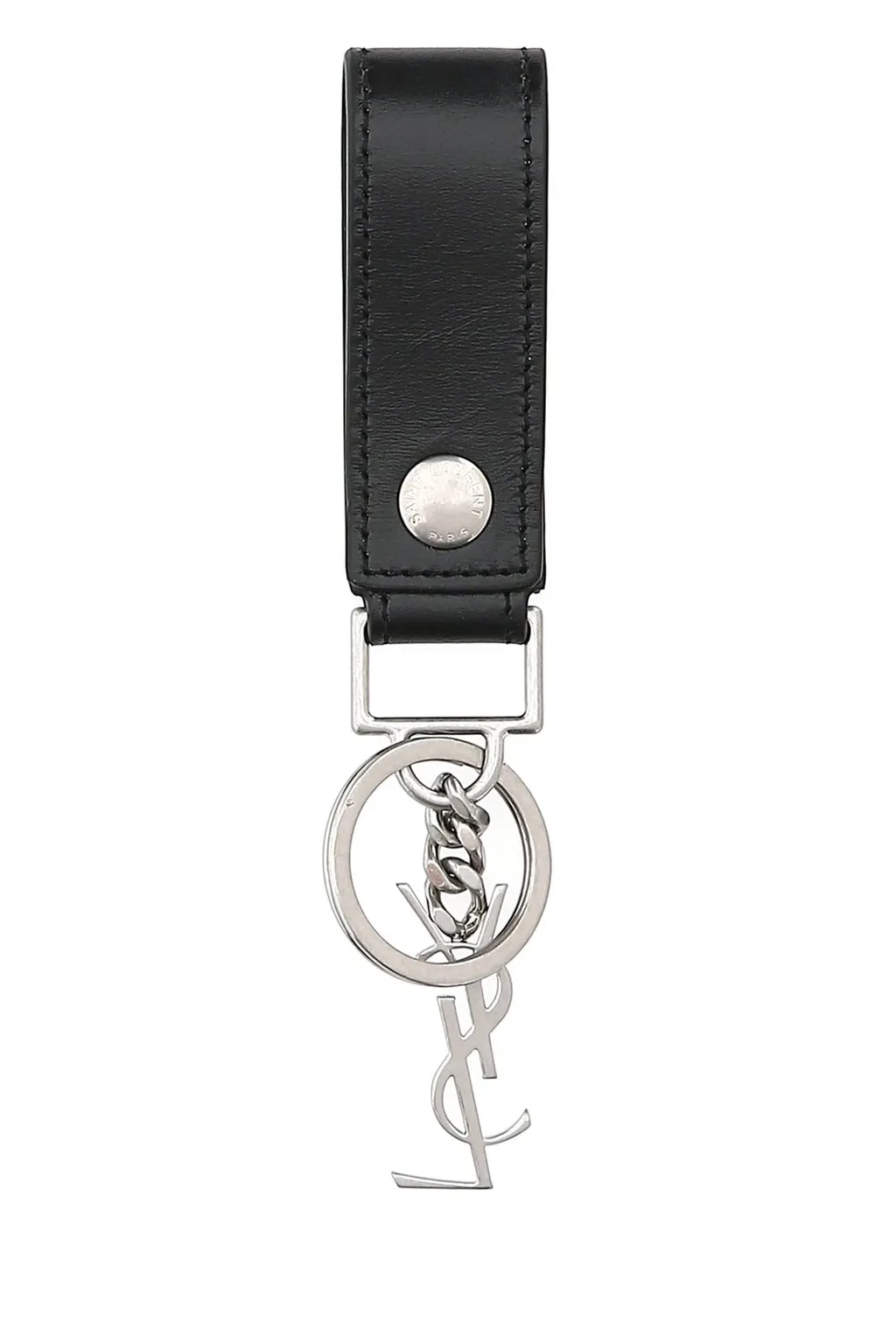 Saint Laurent Monogram Logo Plaque Key Ring