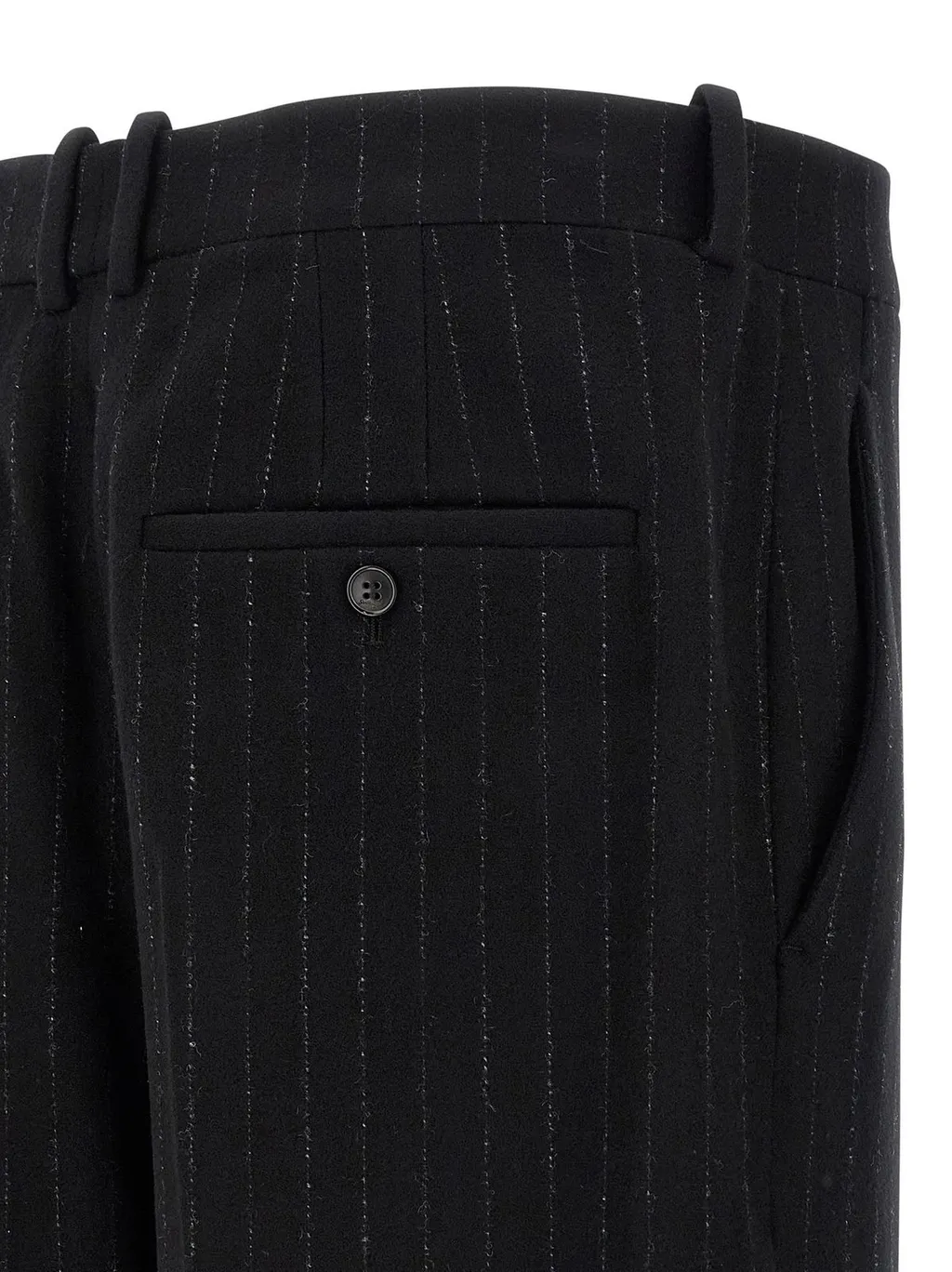 Saint Laurent High-Rise Pinstripe Pants