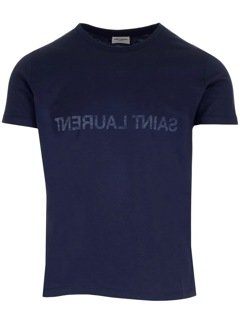 Saint Laurent Logo Printed Crewneck T-Shirt