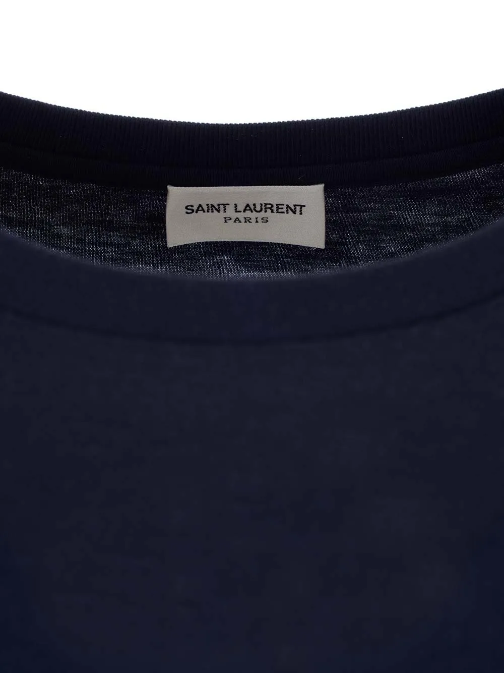 Saint Laurent Logo Printed Crewneck T-Shirt