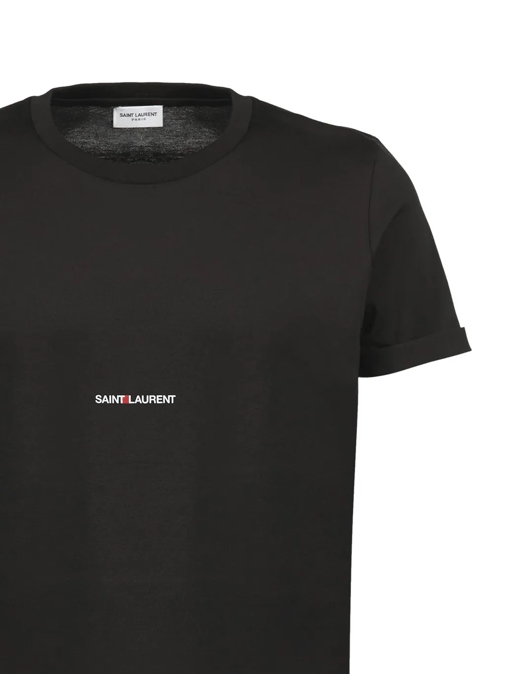 Saint Laurent Rive Gauche Logo Printed T-Shirt