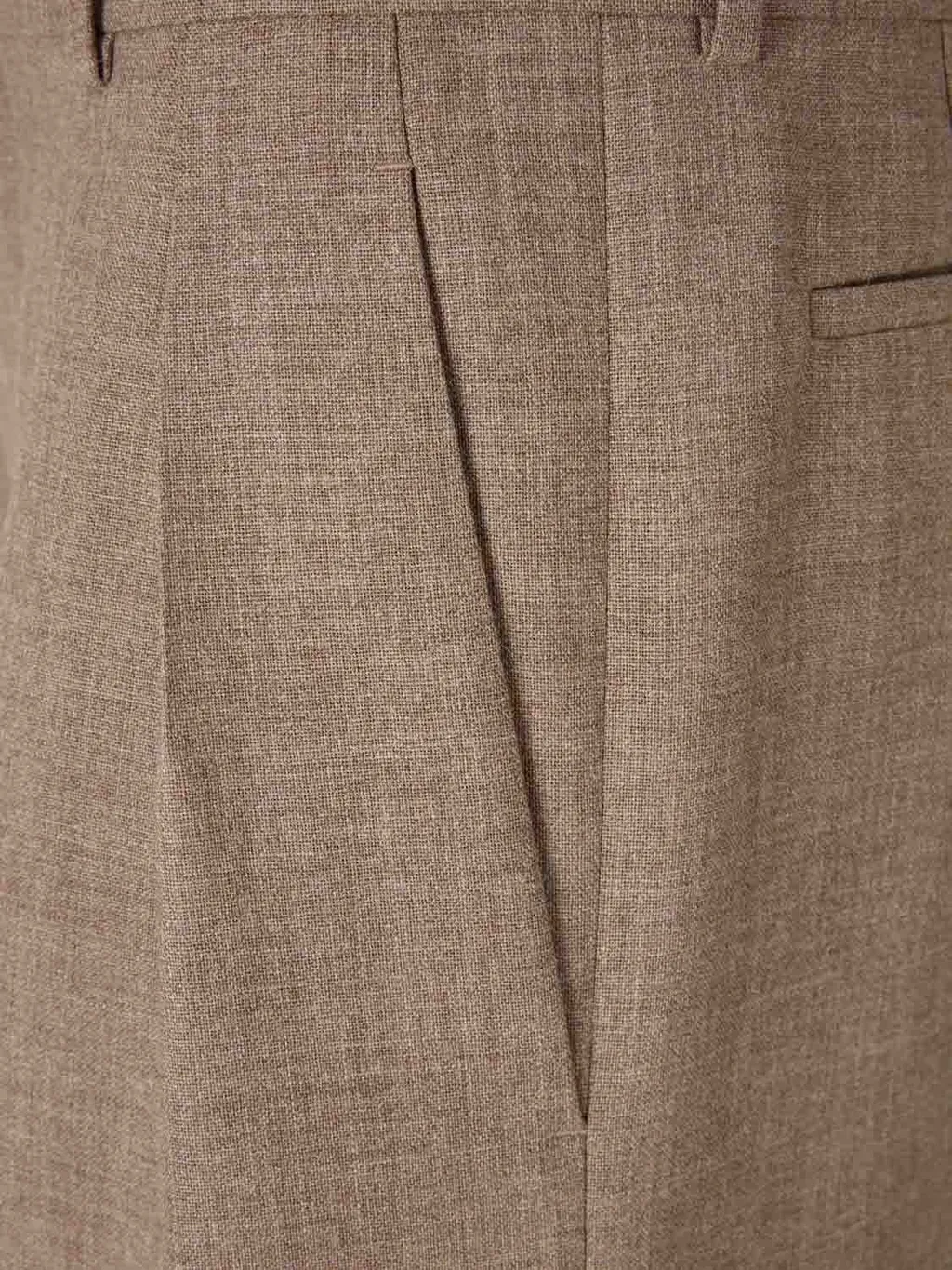 Saint Laurent Pleated Straight Leg Pants