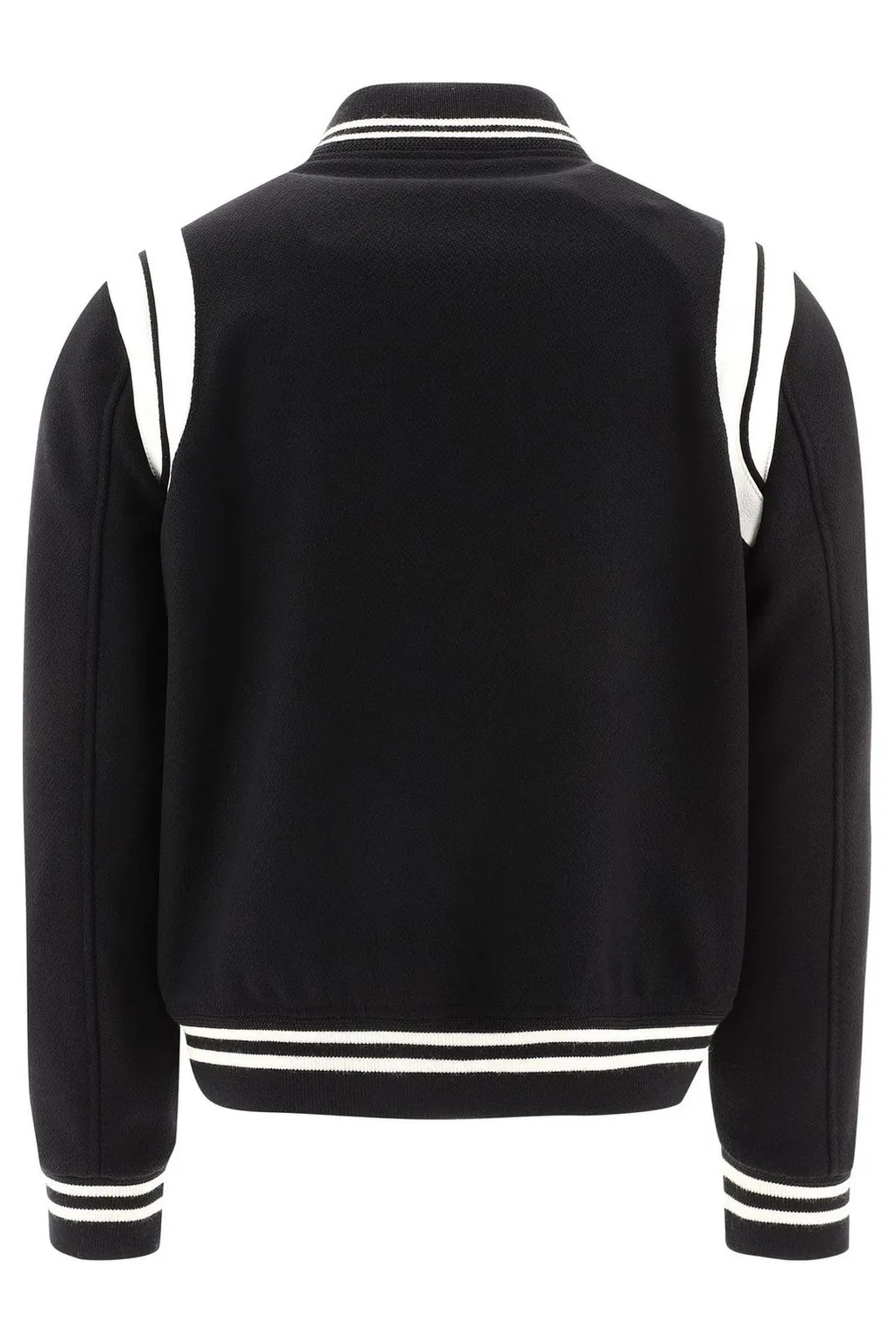 Saint Laurent Snap-Buttoned Teddy Bomber Jacket