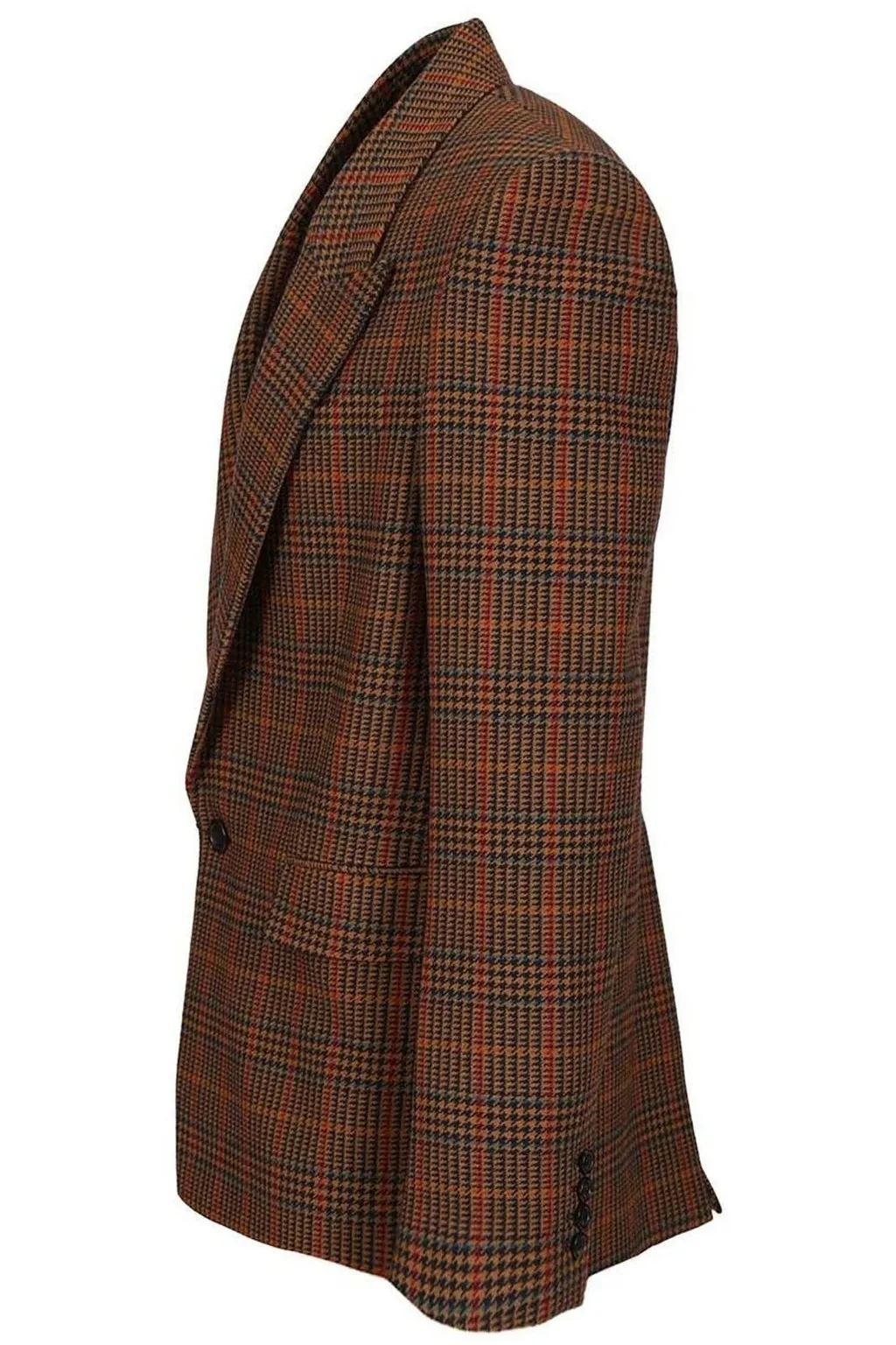 Saint Laurent Single-Breasted Checked Jacket