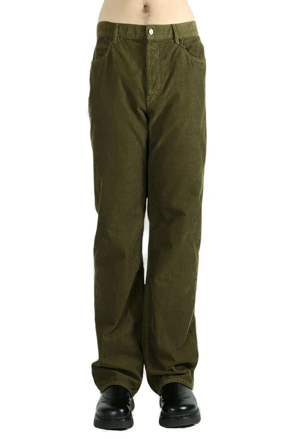 Saint Laurent Mid-Rise Corduroy Pants