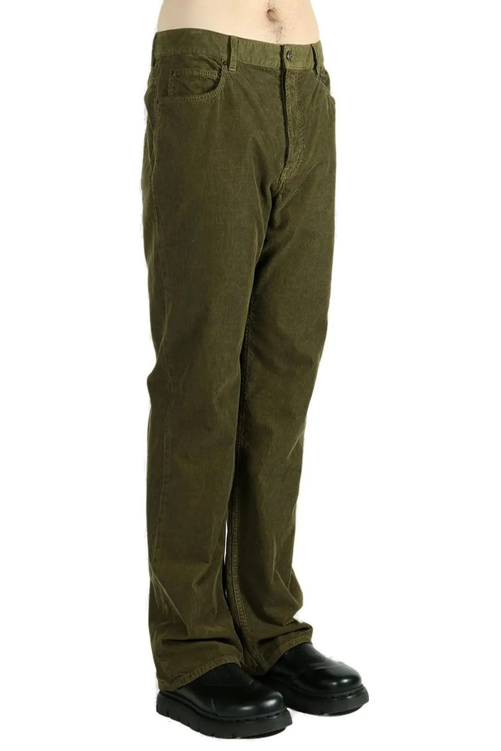 Saint Laurent Mid-Rise Corduroy Pants