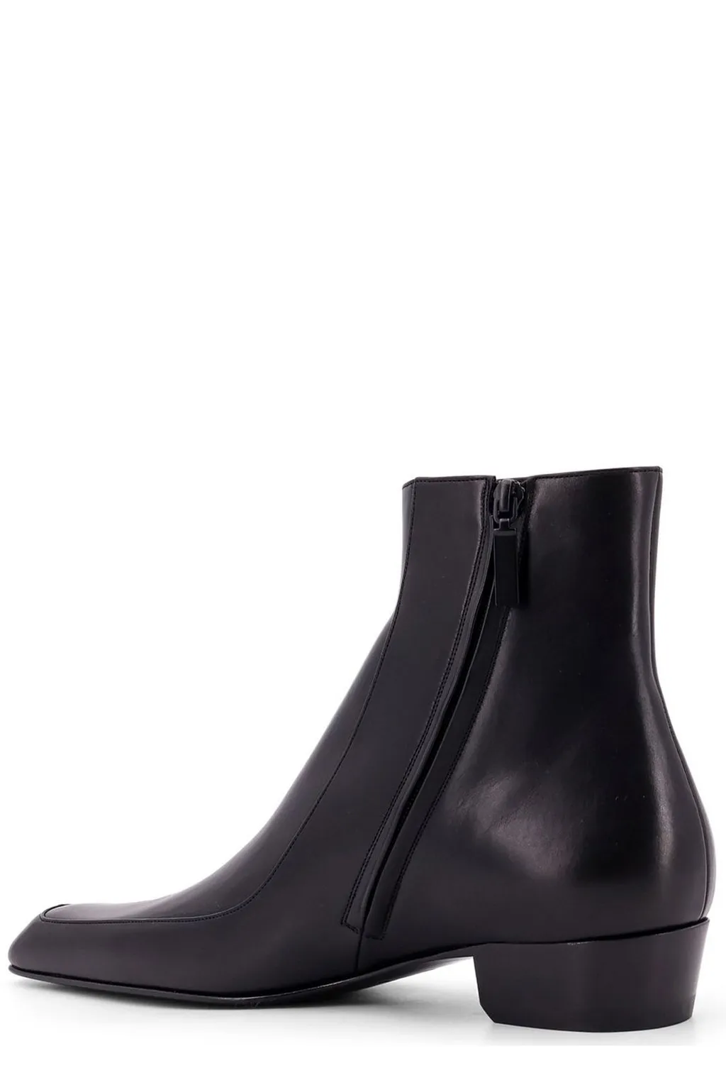 Saint Laurent Augustin Zip Detailed Ankle Boots
